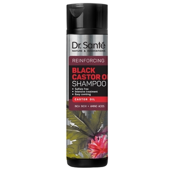 Шампунь для волосся Dr. Sante Black Castor Oil, 250 мл - Pampik