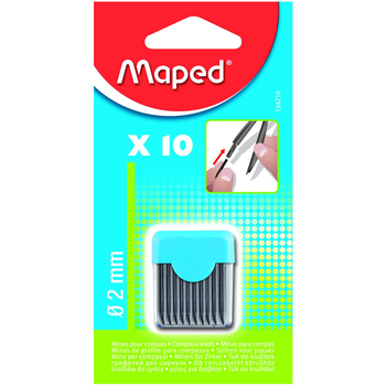 Грифели для циркуля Maped 2 мм 10 шт. (MP.134210) - Pampik