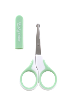 Ножиці дитячі Baby Team, з чохлом, м'ятний (7102_м'ятний) - Pampik