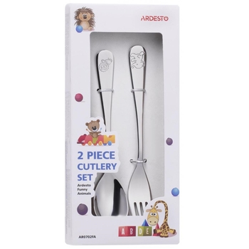 Набор столовых приборов Ardesto Funny Animals, 2 предмета (AR0702FA) - Pampik - 2