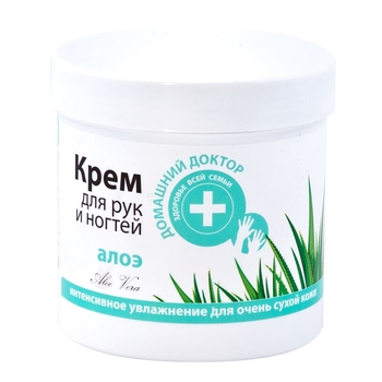 Крем для рук та нігтів Домашний Доктор Алое, 250 мл - Pampik