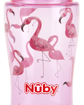 Поїльник Nuby Tritan Flip-it з трубочкою-непроливайкою, 360 мл, рожевий (NV0414022pnk) - Pampik - 3