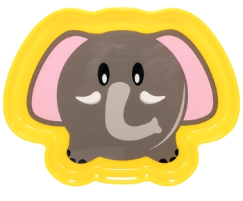 Тарілка Baby Team Улюблені тварини Слоник, 300 мл, жовтий (6012_слоник_жел) - Pampik