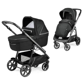 Коляска Peg-Perego Veloce Black Shine, 2в1, чорний (PACK-VEL2100000005) - Pampik