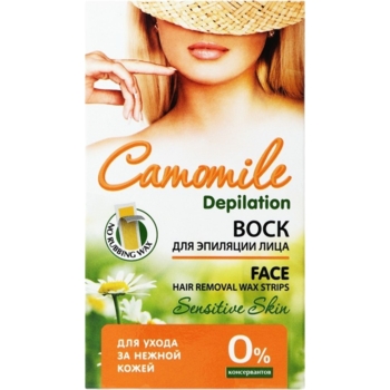 Восковые полоски для эпиляции лица Camomile Depilation 12 шт. - Pampik