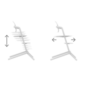 Дитячий стільчик Cybex Lemo Porcelaine white, білий (518001479) - Pampik - 4