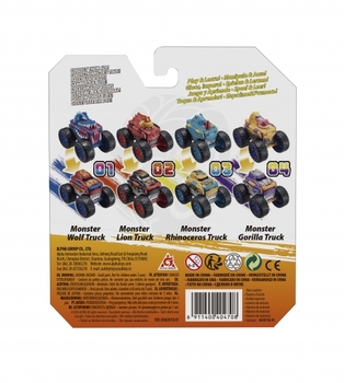 Машинка-трансформер Flip Cars Монстр-трак Лев, 2 в 1, 7 см (EU463875A-02) - Pampik - 4