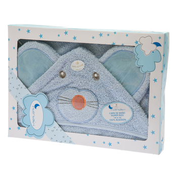 Рушник Interbaby Mouse, блакитний (8100274) - Pampik