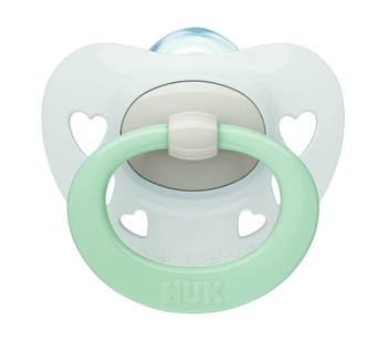 Пустышка силиконовая NUK Signature, ортодонтическая, 0-6 мес., белый (3952343) - Pampik