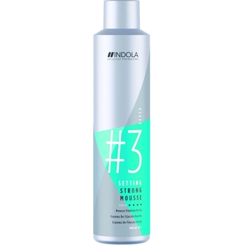 Мус для волосся Strong Mousse Indola Innova Strong Mousse, ультра сильна фіксація, 300 мл (2706382) - Pampik