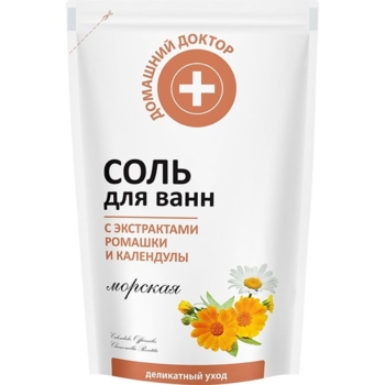 Соль для ванн Домашний Доктор с ромашкой и календулой 500 г - Pampik