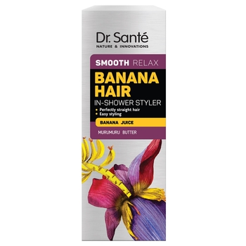 Засіб для гладкості волосся Dr. Sante Banana Hair smooth relax In-shower стайлінг, 100 мл - Pampik