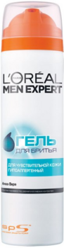 Гель для гоління L'oreal Paris Men Expert для чутливої шкіри, 200 мл - Pampik