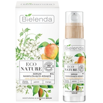Сыворотка для лица Bielenda Eco Nature, увлажняющая и успокаивающая, 30 мл - Pampik