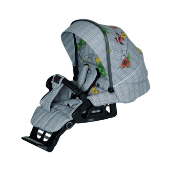 Універсальна коляска Hartan 2 в 1 Xperia GTS Butterfly check, сірий з метеликами (2304123634-1) - Pampik - 5