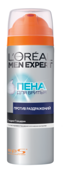 Піна для гоління L'oreal Paris Men Expert проти подразнень, 200 мл - Pampik