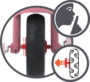 Триколісний велосипед 3 в 1 Smoby Toys Бі Муві Комфорт, рожевий (740415) - Pampik - 6