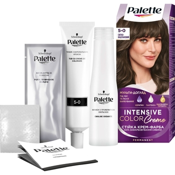 Краска для волос Palette ICC 5-0 светло-каштановый, 110 мл - Pampik - 2