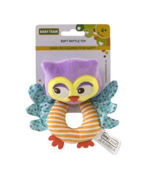 Брязкальце м'яке Baby Team Сова (8501_Сова) - Pampik - 2