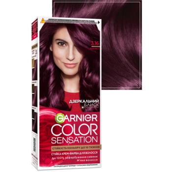 Фарба для волосся Garnier Color Sensation відтінок 3.16, аметист, 110 мл - Pampik - 2