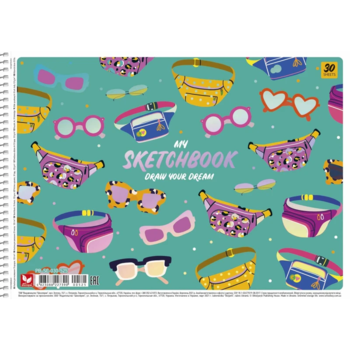 Альбом для малювання Школярик Мода А4, 30 аркушів (PB-SC-030-525) - Pampik