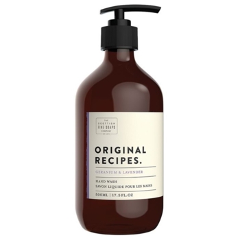 Рідке мило для рук Scottish Fine Soaps Original Recipes Geranium&Lavender Hand Wash, 500 мл (106096) - Pampik