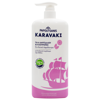 Гель для душу/піна для ванни Karavaki Мигдальне молоко, 750 мл - Pampik