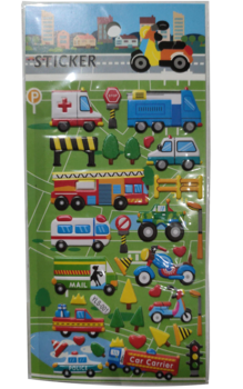 Набір наклейок Offtop Рятувальний транспорт (833661) - Pampik