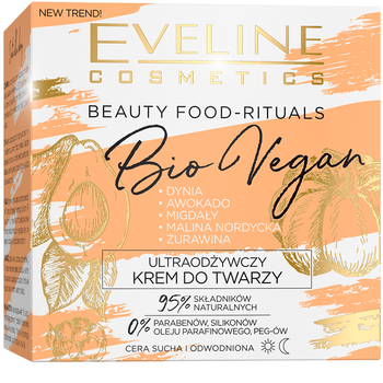 Ультраживильний крем для обличчя Eveline Beauty Food-Rituals Bio Vegan, 50 мл - Pampik - 3