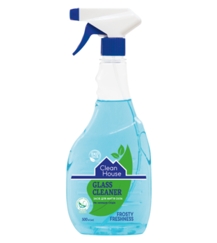 Средство для мытья стекол Clean House Морозная свежесть, 500 мл - Pampik