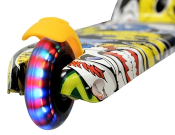 Самокат Daddychild HD009TW-Blue с подсветкой колес голубой (HD009TW-Blue) - Pampik - 7