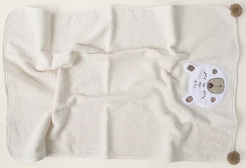 Рушник дитячий Irya Teddy, 75х50 см, кремовий (svt-2000022282031) - Pampik - 2
