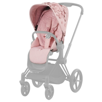 Комплект текстилю Cybex Priam Simply flowers pink, рожевий (521002825) - Pampik