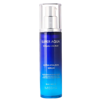 Сыворотка для лица Missha Super Aqua Ultra Hyalron Серум, 50 мл - Pampik