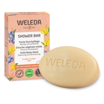 Твердий арома-бар для душу Weleda Іланг-іланг та Ірис, 75 г - Pampik - 2