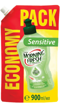 Засіб для миття посуду Morning Fresh Sensitive Aloe Vera, 900 мл - Pampik
