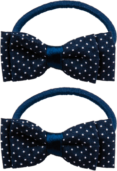 Набор резинок для волос в виде бабочки Titania, 2 шт., голубой (7907 GIRL B) - Pampik