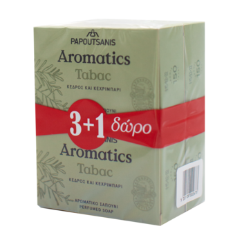 Тверде мило Aromatics Табак, 400 г (4 шт. по 100 г) (ABSMT400) - Pampik - 2