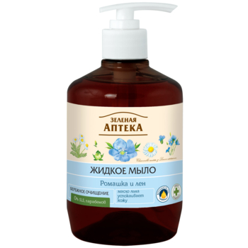 Рідке мило Зелена Аптека Ромашка та льон, 460 мл - Pampik