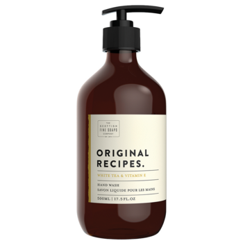 Жидкое мыло для рук Scottish Fine Soaps Original Recipes White Tea&Vitamin E Hand Wash, 500 мл (106100) - Pampik
