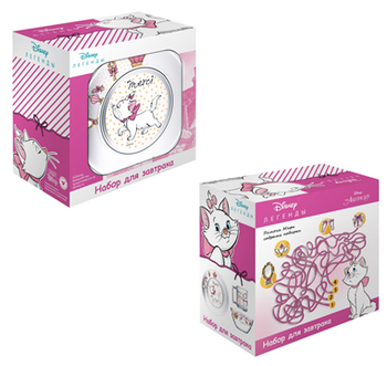 Набор детской посуды ОСЗ Disney Кошка Мари, 3 предмета (18с2055 ДЗ Кошка Мари) - Pampik - 5