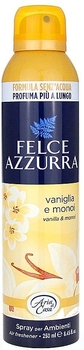 Освіжувач повітря Felce Azzurra Spray Vaniglia e Monoi, 250 мл - Pampik