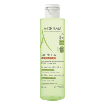Гель-эмолент A-Derma Exomega Control 2-в-1, 200 мл (234124) - Pampik