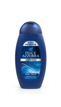 Шампунь и гель для душа для мужчин Felce Azzurra Cool Blue, 400 мл - Pampik