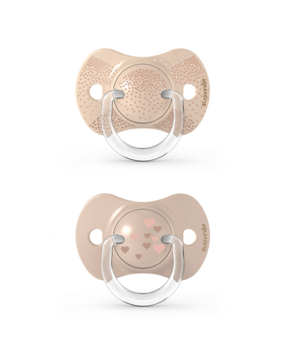 Пустушка силіконова Suavinex Чарівні історії, 0-6 міс., 2 шт., золотий (307321) - Pampik