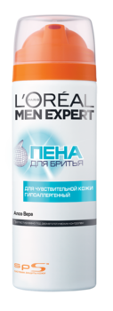 Піна для гоління L'oreal Paris Men Expert для чутливої шкіри, 200 мл - Pampik
