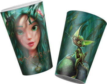 Склянки паперові Мавка Лісова пісня, 250 мл, 6 шт. - Pampik