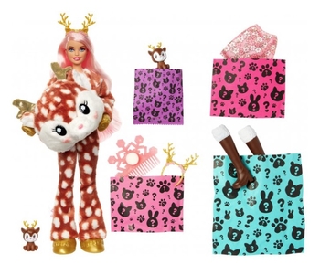 Лялька Barbie Cutie Reveal Зимовий блиск у костюмі оленя, 30 см (HJL61) - Pampik - 2