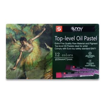 Набір фарб Sunny Пастель масляна, 12 кольорів (833778) - Pampik