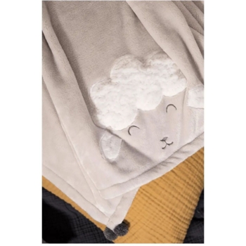 Дитячий плед Irya Wooly a.gri 120х75 см світло-сірий (svt-2000022296229) - Pampik